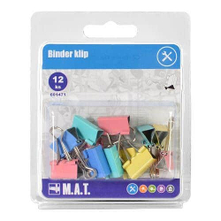 klip BINDER mix barev (12ks)