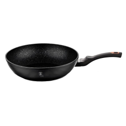 BERLINGERHAUS Pánev WOK s mramorovým povrchem 28 cm Black Rose Collection BH-1638