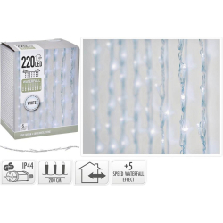 HOMESTYLING Světelný řetěz VODOPÁD bílá 220 LED / 2 m KO-AX8405300