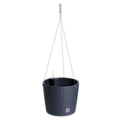 Květináč závěsný RATO ROUND W+ vklad  antracit 25,6cm