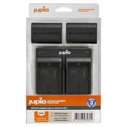 Set Jupio 2x LP-E6NH 2130 mAh + Dual Charger pro Canon