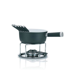 KELA Sýrové fondue LANCY keramika, šedá, 1L O22cm x v19,5cm KL-16564