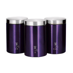 BERLINGERHAUS Dóza na potraviny sada 3 ks Purple Eclipse Collection BH-6827