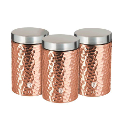 BERLINGERHAUS Dóza na potraviny sada 3 ks Primal Rosegold Metallic Line BH-6727