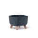Květináč GRACIA SQUARE BETON EFFECT 24 cm - barva: antracit