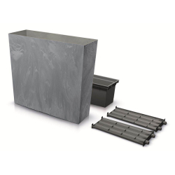 Truhlík URBI CASE BETON EFFECT T vysoký s vkladem 77 cm - barva: marengo