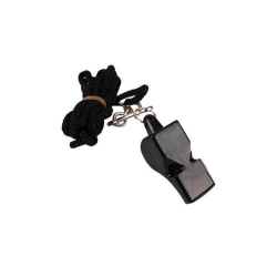 Píšťalka PROFI WOLF se šňůrkou - černá