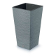 Květináč FURU SQUARE 34,5 cm - barva: beton
