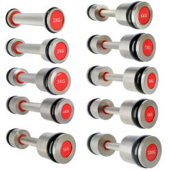 Chromované profesionální činky HMS PREMIUM HH07 2 x 7 kg