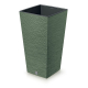 Květináč FURU SQUARE 34,5 cm - barva: zemitě zelená