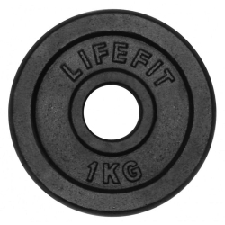 Kotouč LIFEFIT® 1,0kg, kovový, pro 30mm tyč