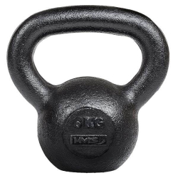 Litinový kettlebell HMS KZG06 6 kg, černý