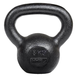 Litinový kettlebell HMS KZG08 8 kg, černý