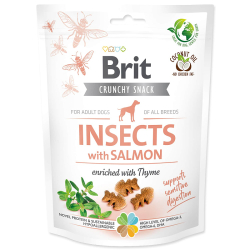 Brit Care Dog Crunchy Cracker. Insects with Salmon enriched with Thyme 200 g