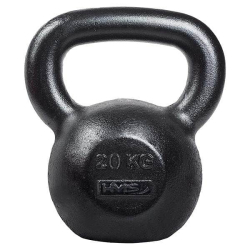 Litinový kettlebell HMS KZG20 20 kg, černý