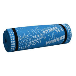 Podložka LIFEFIT® YOGA MAT EXKLUZIV PLUS, 180x58x1,5cm, modrá