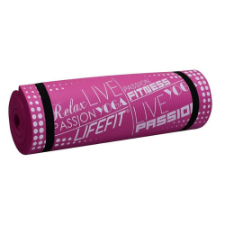 Podložka LIFEFIT® YOGA MAT EXKLUZIV PLUS, 180x58x1,5cm, bordó