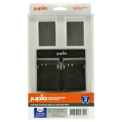 Set Jupio 2x BLN-1 (BLN1) 1220 mAh + USB duální nabíječka