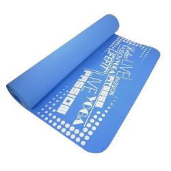 Podložka LIFEFIT® YOGA MAT TPE, 183x61x0,4cm, modrá