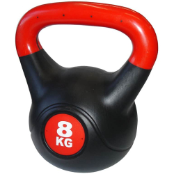 ACRA Činka kettlebell s cementovou náplní - 8 kg