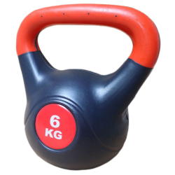 ACRA Činka kettlebell s cementovou náplní - 6 kg