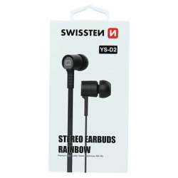 Swissten Earbuds Rainbow Ys-D2 Černá